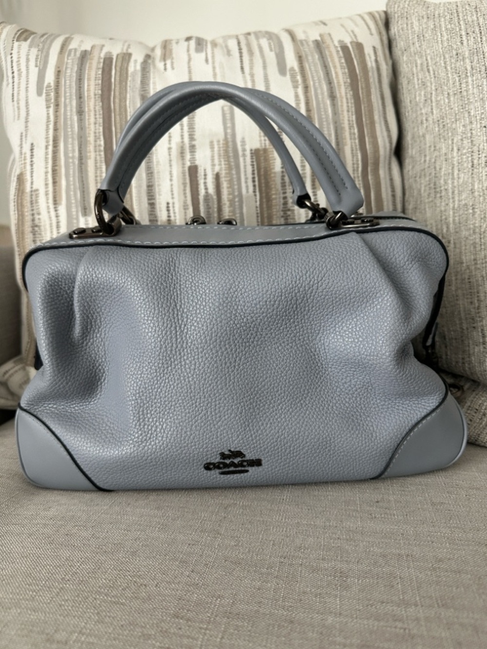 Coach Lane Leather Satchel